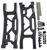 NHX RC Aluminum Rear Suspension Arms (2) for 1/8 Traxxas Sledge -Black