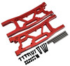 NHX RC Aluminum Rear Suspension Arms (2) for 1/8 Traxxas Sledge -Red