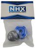 NHX RC Aluminum Heavy Duty Front / Rear Differential Carrier Case for 1/8 Traxxas Sledge -Blue