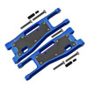 GPM Alum Front Lower Arms Blue + Carbon Fiber Dust-Proof Protection Plate Blue for 1/8 Sledge