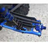 GPM Alum Rear Lower Arms Blue + Carbon Fiber Dust-Proof Protection Plate for 1/8 Sledge