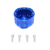 GPM Racing Aluminum Front Or Rear Differential Case Blue for X-Maxx 8S