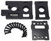 NHX RC 7075 Quick Release 49mm Motor Mount w/ Carbon Fiber Cover for 1/8 Traxxas Sledge