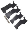 NHX RC Carbon Fiber Front / Rear Suspension Arm Dust-Proof Protection Plate for 1/8 Traxxas Sledge