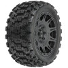 Pro-Line 1/6 Badlands MX57 F/R Tires MTD on Raid 8x48 24mm Hex Wheels BK (2)