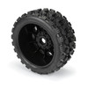 Pro-Line 1/6 Badlands MX57 F/R Tires MTD on Raid 8x48 24mm Hex Wheels BK (2)
