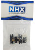 NHX RC V2 13.5g Brass Center Gear Box Mount Skid Plate for SCX24 -Black