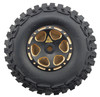 NHX RC Crawler Tires with Brass Beadlock Wheel Rims (4) for SCX24