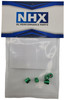 NHX RC Aluminum M2 Wheel Nut w/ Dust Cover (4) for SCX24 -Green