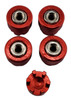 NHX RC Aluminum M2 Wheel Nut w/ Dust Cover (4) for SCX24 -Red