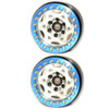 SSD RC SSD00244 1.9" Aluminum Champion Beadlock Wheels Silver / Blue (2)