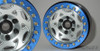 SSD RC SSD00244 1.9" Aluminum Champion Beadlock Wheels Silver / Blue (2)