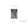 SSD RC SSD00345 2.2" Champion Beadlock Wheels Silver / Red (2)