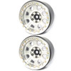 SSD RC SSD00456 2.2" Bouncer Beadlock Wheels Silver (2)