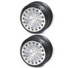 SSD RC SSD00525 2.2"/3.0" V Spoke Drag LW Rear Beadlock Wheels Silver (2)