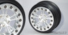 SSD RC SSD00525 2.2"/3.0" V Spoke Drag LW Rear Beadlock Wheels Silver (2)