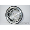 SSD RC SSD00525 2.2"/3.0" V Spoke Drag LW Rear Beadlock Wheels Silver (2)