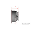 SSD RC SSD00527 2.2"/3.0" 5 Hole Drag LW Rear Beadlock Wheels Silver (2)