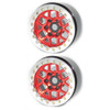 SSD RC SSD00538 1.9" Aluminum Boxer Beadlock Wheels Red (2)