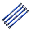 GPM Alum Front & Rear Lower Chassis Links Parts Blue for Axial 1/24 AX24 XC-1