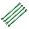 GPM Alum Front & Rear Lower Chassis Links Parts Green for Axial 1/24 AX24 XC-1
