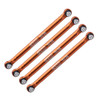 GPM Alum Front & Rear Lower Chassis Links Parts Orange for Axial 1/24 AX24 XC-1