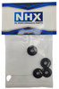 NHX RC 7075 Aluminum Wheel Nut Washer (4) for UDR Unlimited Desert Racer -Black