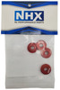 NHX RC 7075 Aluminum Wheel Nut Washer (4) for UDR Unlimited Desert Racer -Red