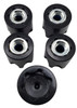 NHX RC Alum M4 Wheel Nut w/ Dust Cover for 1/10 SCX10 I / II / III TRX4 -Black