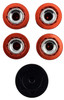 NHX RC Alum M4 Wheel Nut w/ Dust Cover for 1/10 SCX10 I / II / III TRX4 -Red