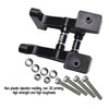 GPM Racing Special Material Rear Wing Mount Set Black for 1/8 Traxxas Sledge
