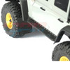 GPM Rubber Mudguard + Metal Fixing Bracket Set Black for Traxxas 1:18 TRX4M