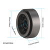 GPM Alum 1.0 Inch Beadlock Alloy Wheel Rims Set (6 Poles) Black for 1/18 TRX4M