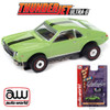Auto World Thunderjet Collier Motors - 1969 AMC AMX Green HO Slot Car