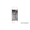 SSD RC SSD00079 1.9" Aluminum Steel Trail Beadlock Wheels Silver (2)