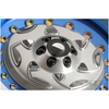 SSD RC SSD00240 2.2" Aluminum Champion PL Beadlock Wheels Silver/Blue (2)