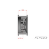 SSD RC SSD00503 1.0" Aluminum / Brass 5 Hole Beadlock Wheels Black (2)