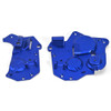 GPM Racing Aluminum 7075 Chassis Side Cover Set Blue for Losi 1/4 Promoto-MX