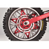 GPM Aluminum 7075 Front & Rear Wheel Pattern Buckle Red for Losi 1/4 Promoto-MX