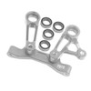 GPM Aluminum 7075 Steering Arms & Steering Bridge Silver for Tamiya 1/10 XV-02 PRO