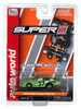 Auto World Super III 2008 Dodge Charger Stock Car Green HO Scale Slot Car