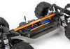 Traxxas 6730A Heavy-Duty Aluminum Chassis Brace Kit Orange for 4x4 Slash & Rustler