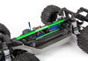 Traxxas 6730G Heavy-Duty Aluminum Chassis Brace Kit Green for 4x4 Slash & Rustler