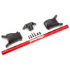 Traxxas 6730R Heavy-Duty Aluminum Chassis Brace Kit Red for 4x4 Slash & Rustler