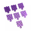 Yeah Racing YA-0390PP Aluminum M3 X 6mm Flat Washer 0.25 / 0.5 / 1 / 1.5 / 2 / 2.5 / 3mm (10ea) Set Purple