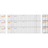 Athearn ATH40131 53' Stoughton Containers RTR - Optimodal # 2 (3-Pack) HO Scale