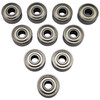NHX RC Steel Ball Bearings 1/8x3/8x5/32 (Inch) in, 10 pcs, Metal Shielded