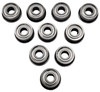 NHX RC Flanged Steel Ball Bearings 1/8x5/16x9/64 in, 10 pcs, Metal Shielded