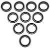 NHX RC PTFE Ball Bearings 1/2x3/4x5/32 in, 10 pcs, Rubber Sealed