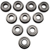 NHX RC Flanged Steel Ball Bearings 5x11x4mm, 10 pcs, Metal Shielded